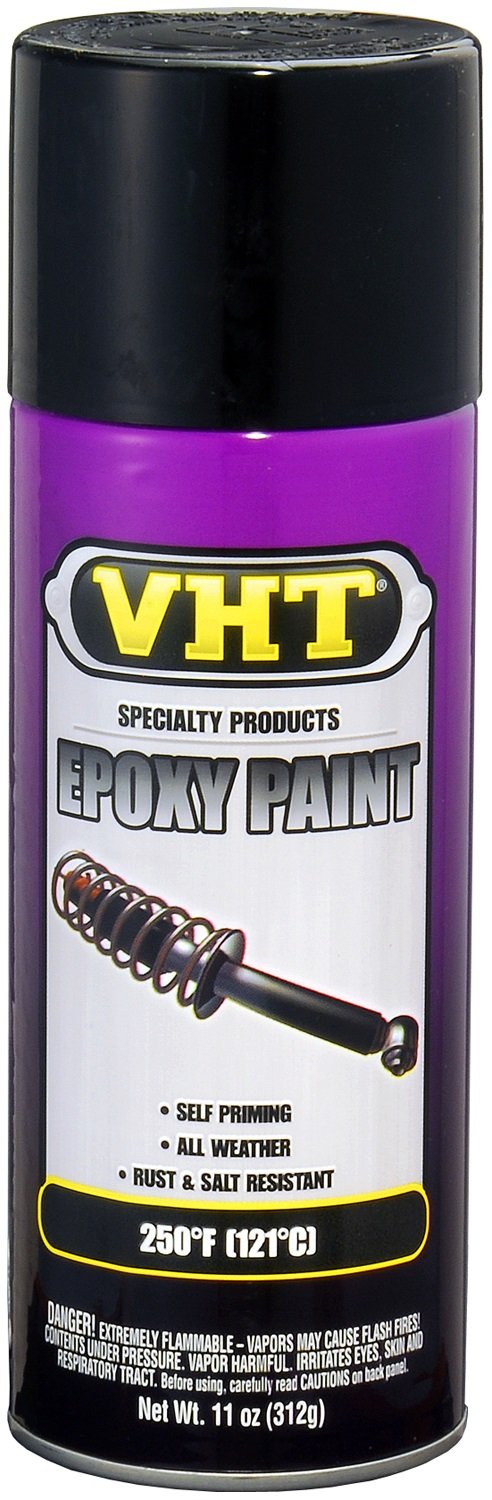 VHT SP650 Gloss Black All-Weather Epoxy Paint – Black Spray Paint – 11 oz Aerosol Can