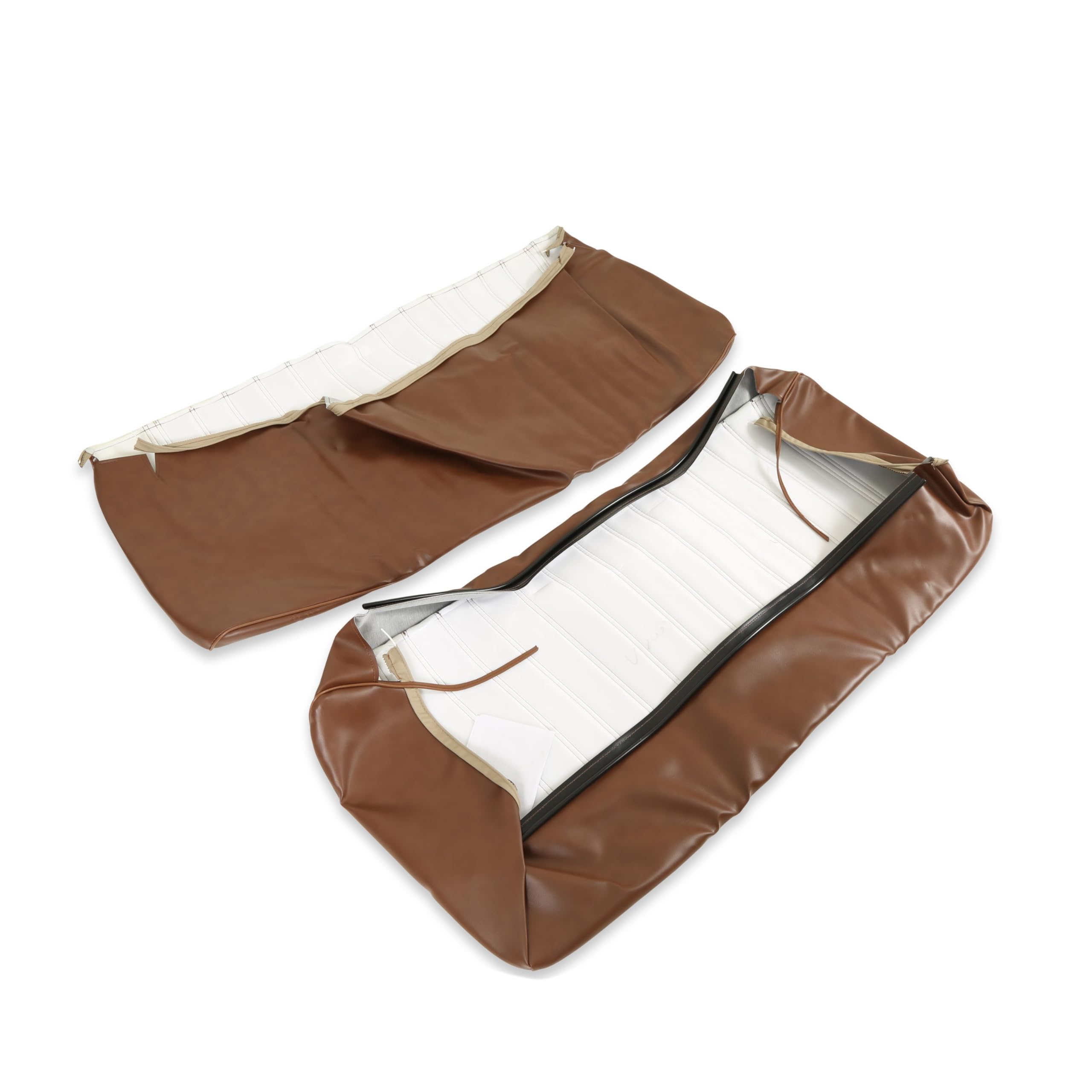 Front Bench Seat Cover Brothers Trucks UP80V01DKSADDLE - Madrid Vinyl - Saddle