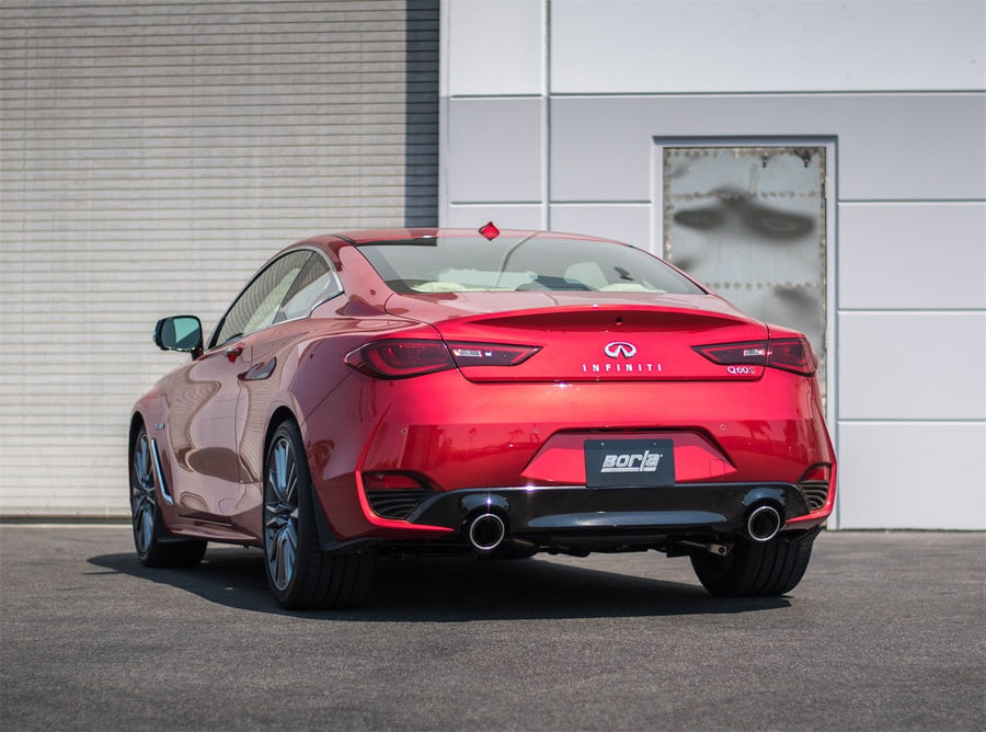 Cat-Back BORLA Performance Exhaust System for 2017-2022 Infiniti Q60 Sport/Red Sport 400 3.0L V6 Twin Turbo Automatic Transmission All Wheel Drive