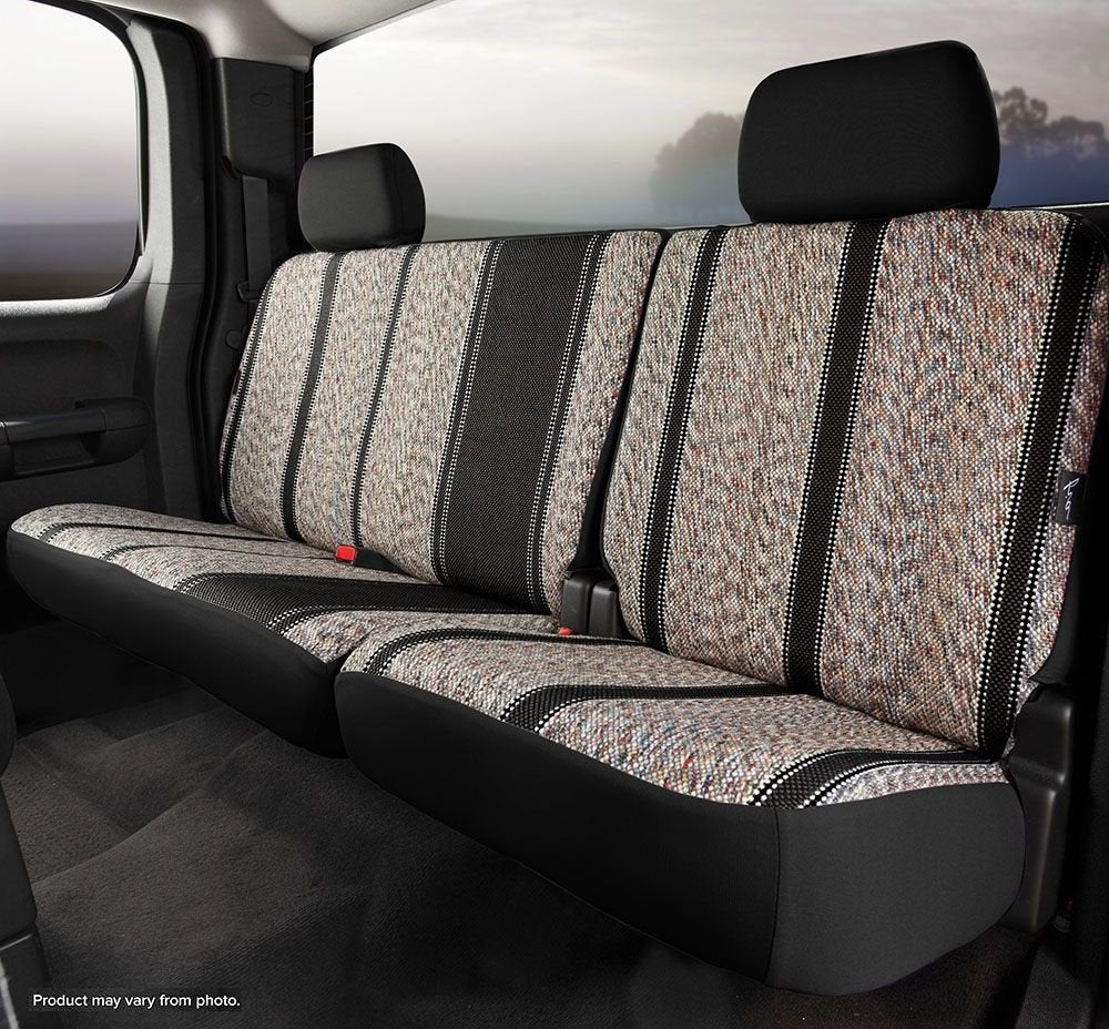 Custom Fit Fia TR42-60 BLACK Rear Seat Cover Split Seat 40/60 - Saddle Blanket, (Black)