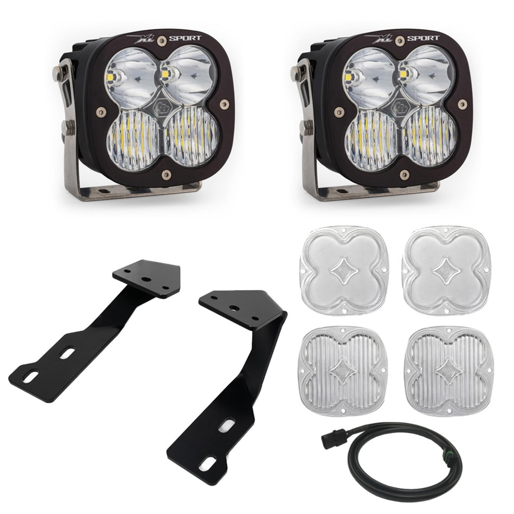 XL Sport Baja Designs LED A-Pillar Light Kit for Mercedes Sprinter Van - 2 PCS LED with Wiring Harness