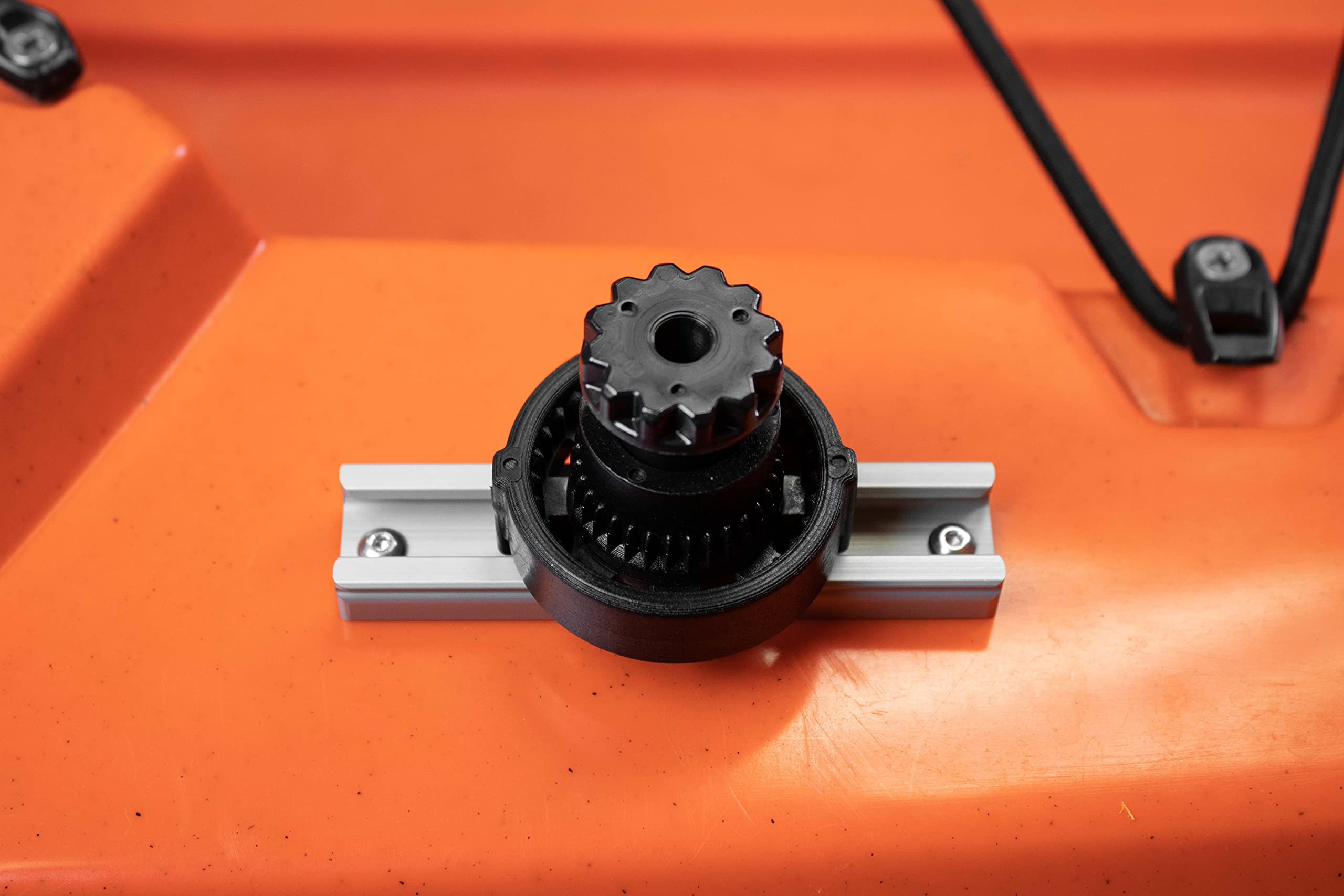 LockNLoad YakAttack Track Base | Kayak Track Mount for Rod Holders, Fish Finders & Accessories | Compatible with GearTrac & MightyMount | USA Made Kayak Rail Mount Accessories | LNL-1001