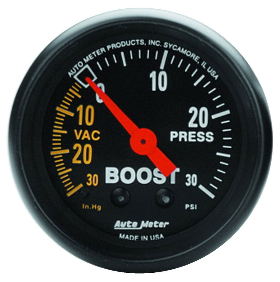 Z-Series AUTO Meter 2614 Mechanical Boost/Vacuum Gauge 2.3125 in.
