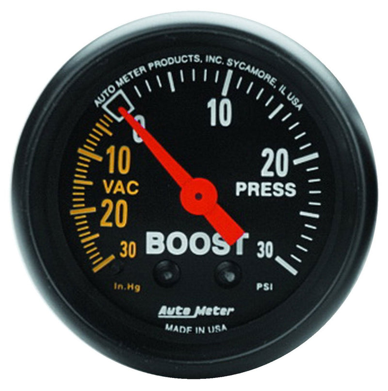 Z-Series AUTO Meter 2614 Mechanical Boost/Vacuum Gauge 2.3125 in.