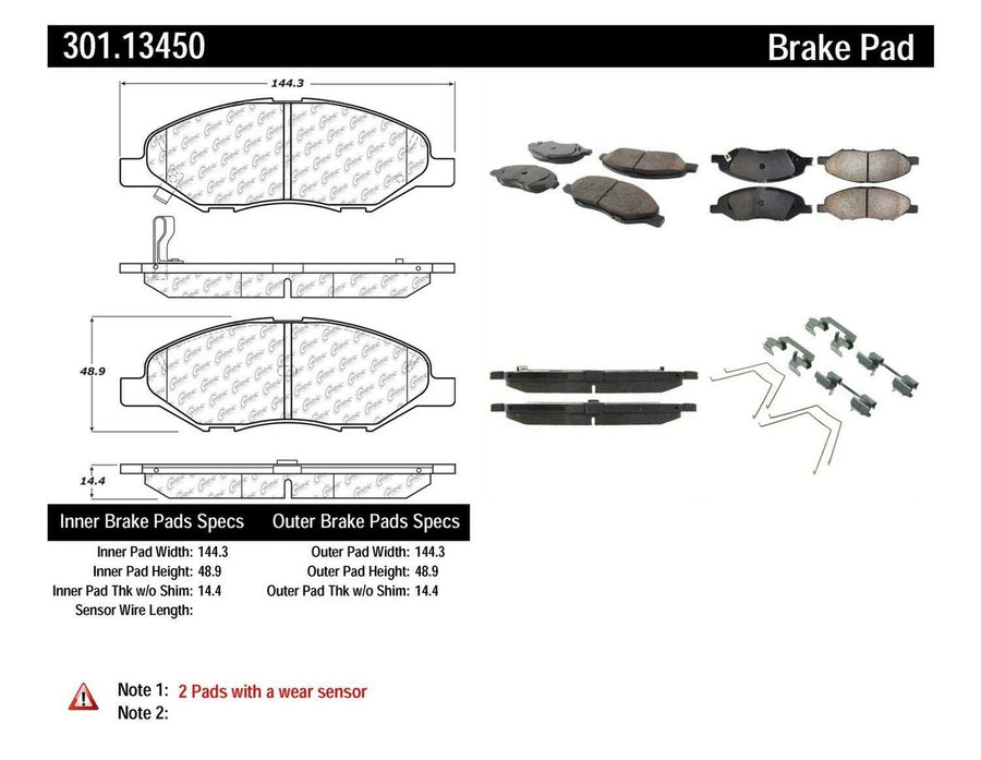 Premium Centric Parts Ceramic 301.13450