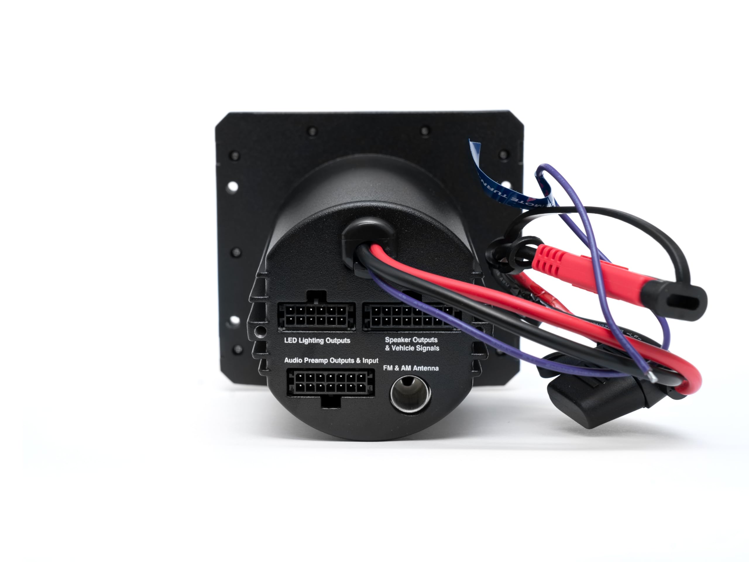 Marine AM/FM Stereo Receiver SoundExtreme by ECOXGEAR 200-Watt Waterproof Bluetooth Powersports with 6.5-inch Wired Speakers Kit (Gauge Style)