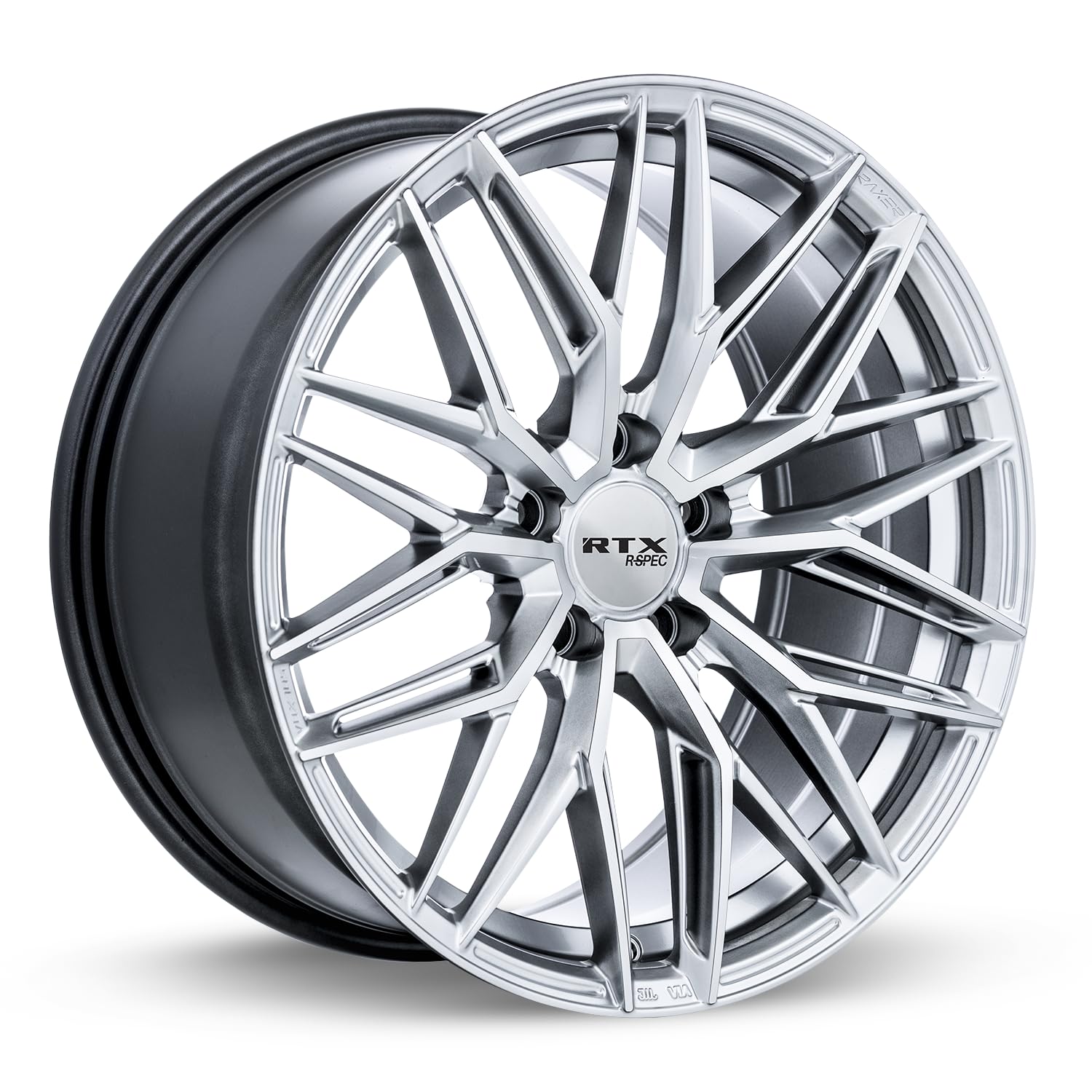Custom RTX SW20 Wheel - 18x8.5, 45 Offset, 5x112 Bolt Pattern, 66.6mm Hub - Silver with Machined Face Rim