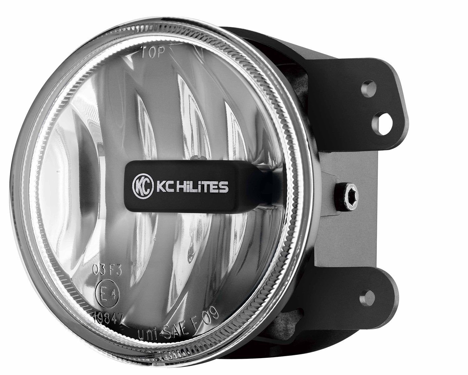 KC HiLiTES Gravity G4 1497 Amber LED Fog Light (SAE/ECE), clear (single)