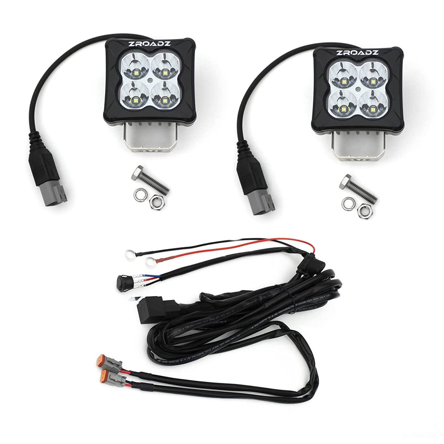 ZROADZ 3"Light Pod Kit, G2 Series, White, Spot Z30BC20W-D3S-K 2 Pc