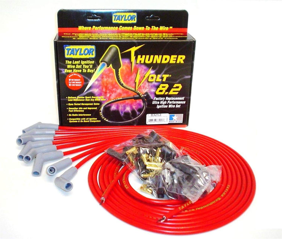 Universal Taylor Cable 83253 ThunderVolt 8.2 Red Ignition Wire Set