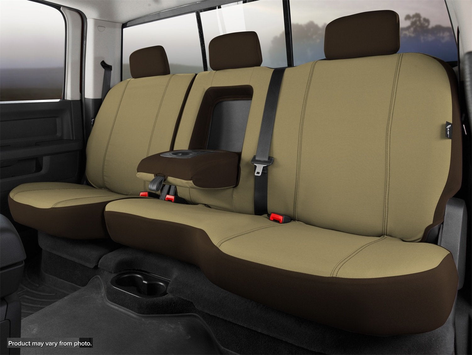 Fia Inc. Taupe Sp82-39 15-16 F150 Super Crew0 Sp Rear Seat Cover
