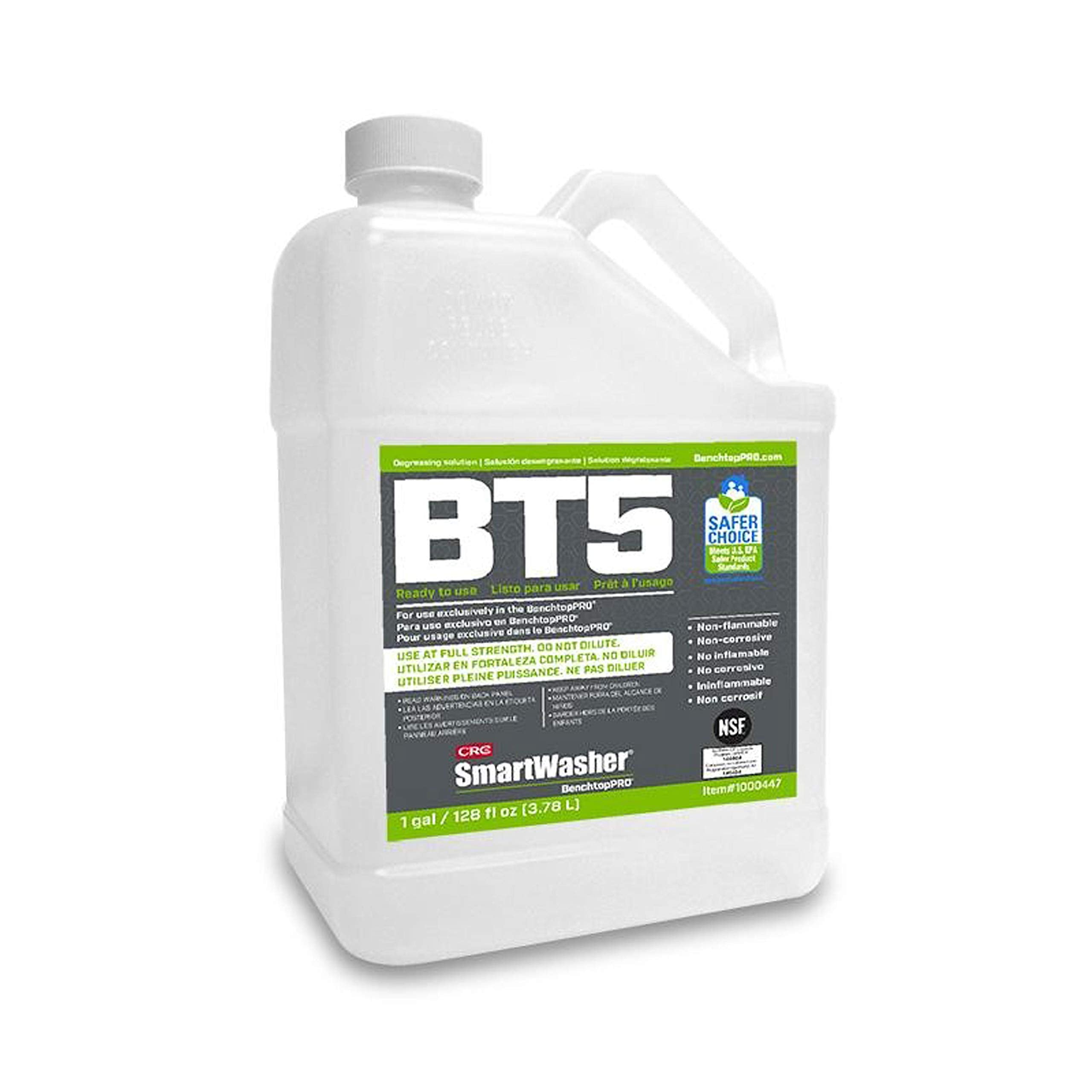 BenchtopPRO CRC SmartWasher 1750987 Ready to Use Degreasing Solution, Non-Flammable, Water-Based, Non-Toxic Degreaser w/Non-Irritating Scent