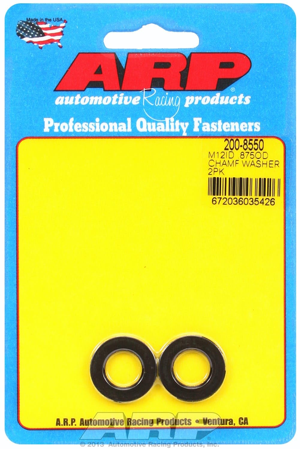 Chamfer Washer ARP (200-8550), Black