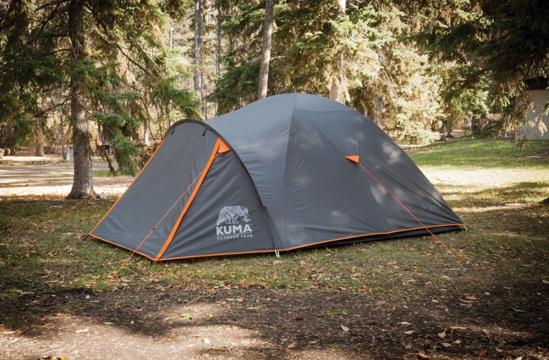 Tekarra 4 Kuma Outdoor Gear Tent, Graphite/Orange, 484-KM-TETK-GO-4