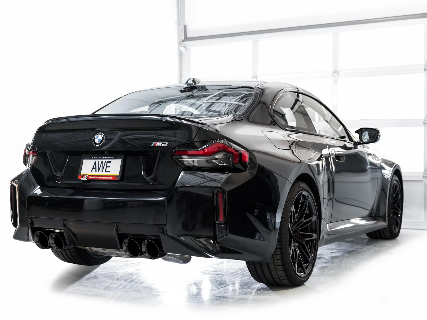 23-24 BMW G87 M2 AWE Tuning Track Edition Exhaust - Diamond Black Tips