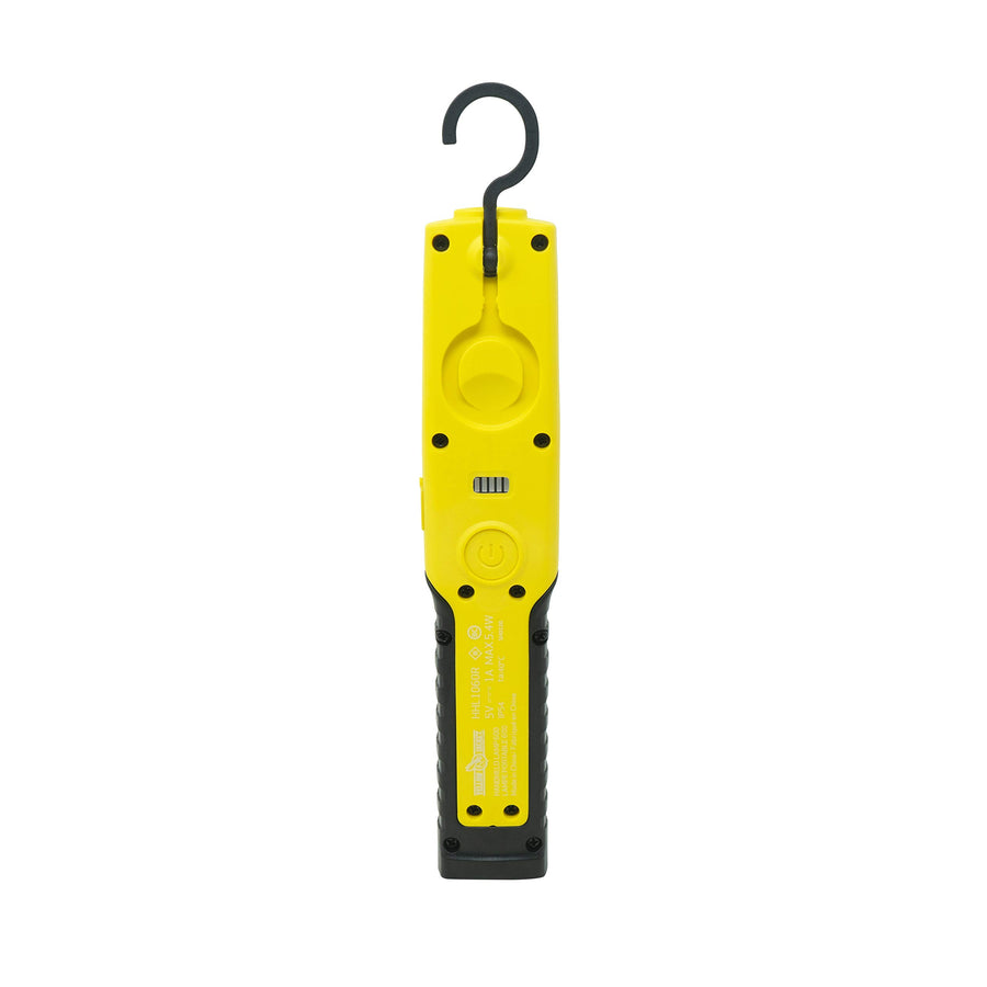 600 Lumen Yellow Jacket LED Rechargeable Handheld Task Light with Magnetic Base and Hang Hook (HHL1060R)