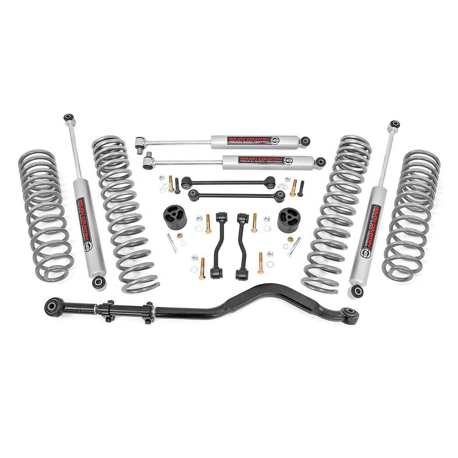 3.5" Lift Kit Rough Country with Premium N3 Shocks for Jeep Gladiator JT (2024-2025) - OEM Tuned Coil Springs, Fits up to 37" Tires