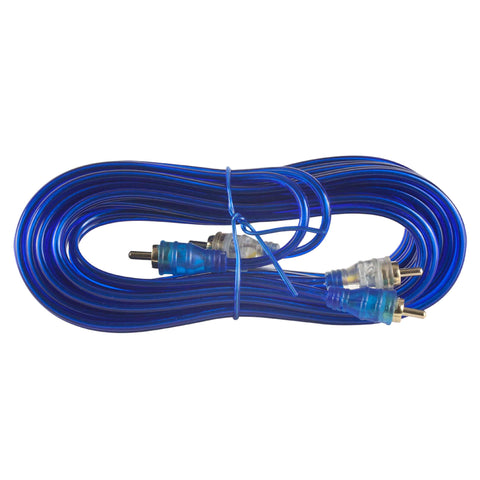 Clear Blue Install Bay RCA Cables 5M Compact Ends - Each