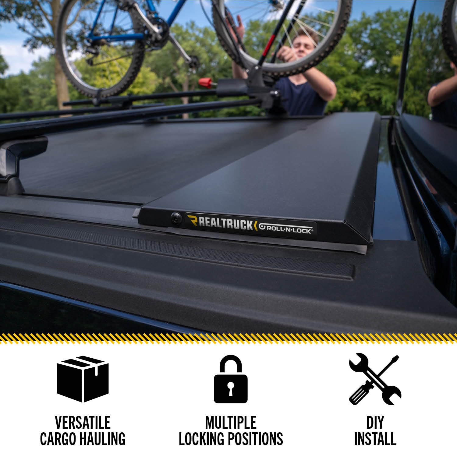 Roll-N-Lock M-Series XT Retractable Truck Bed Tonneau Cover | 575M-XT | Fits Toyota Tundra 2022 - 2025 Crew Cab, Double Cab 5' 7" Bed (66.7")