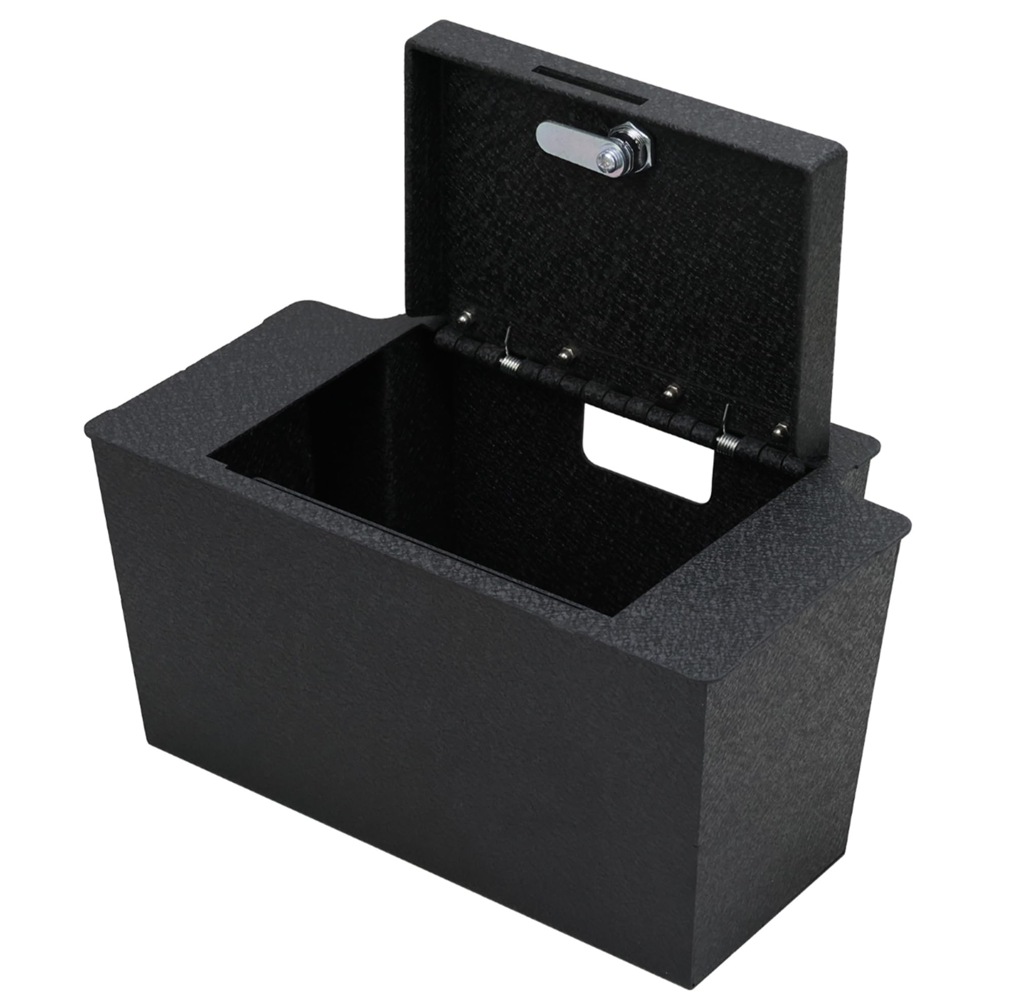 Black Horse Security Lock Box Center Console Safe, Black Gun Box Organizer, with 4 Digit Combination Resettable Lock Compatible with 2023-2024 GMC Sierra 1500|2023-2024 Chevrolet Silverado 1500-ASGM02