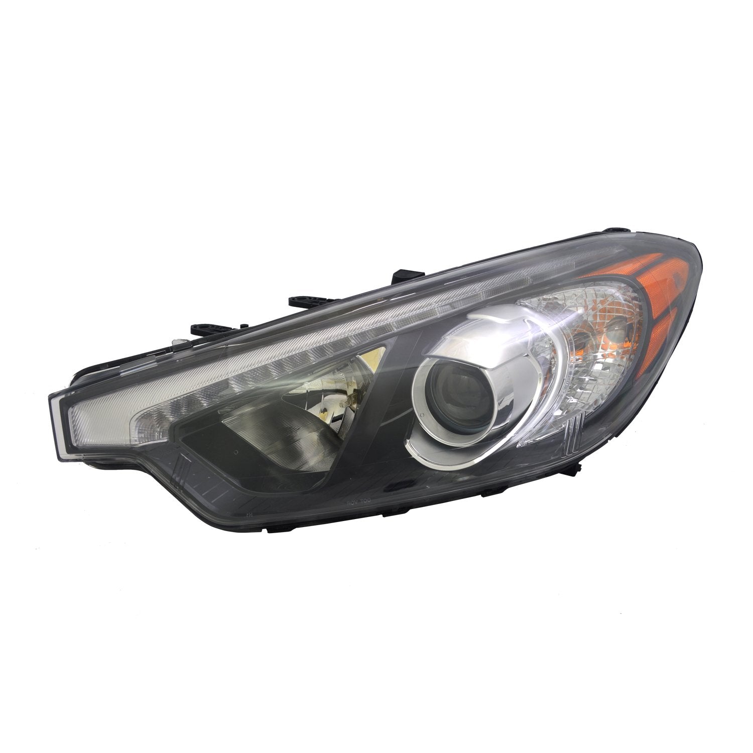 Left TYC Headlight Assembly Compatible with 2014-2015 Kia Forte