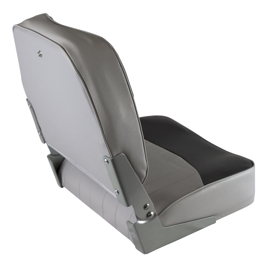 8WD734PLS-664 Wise Standard Low Back Boat Seat, Grey/Charcoal