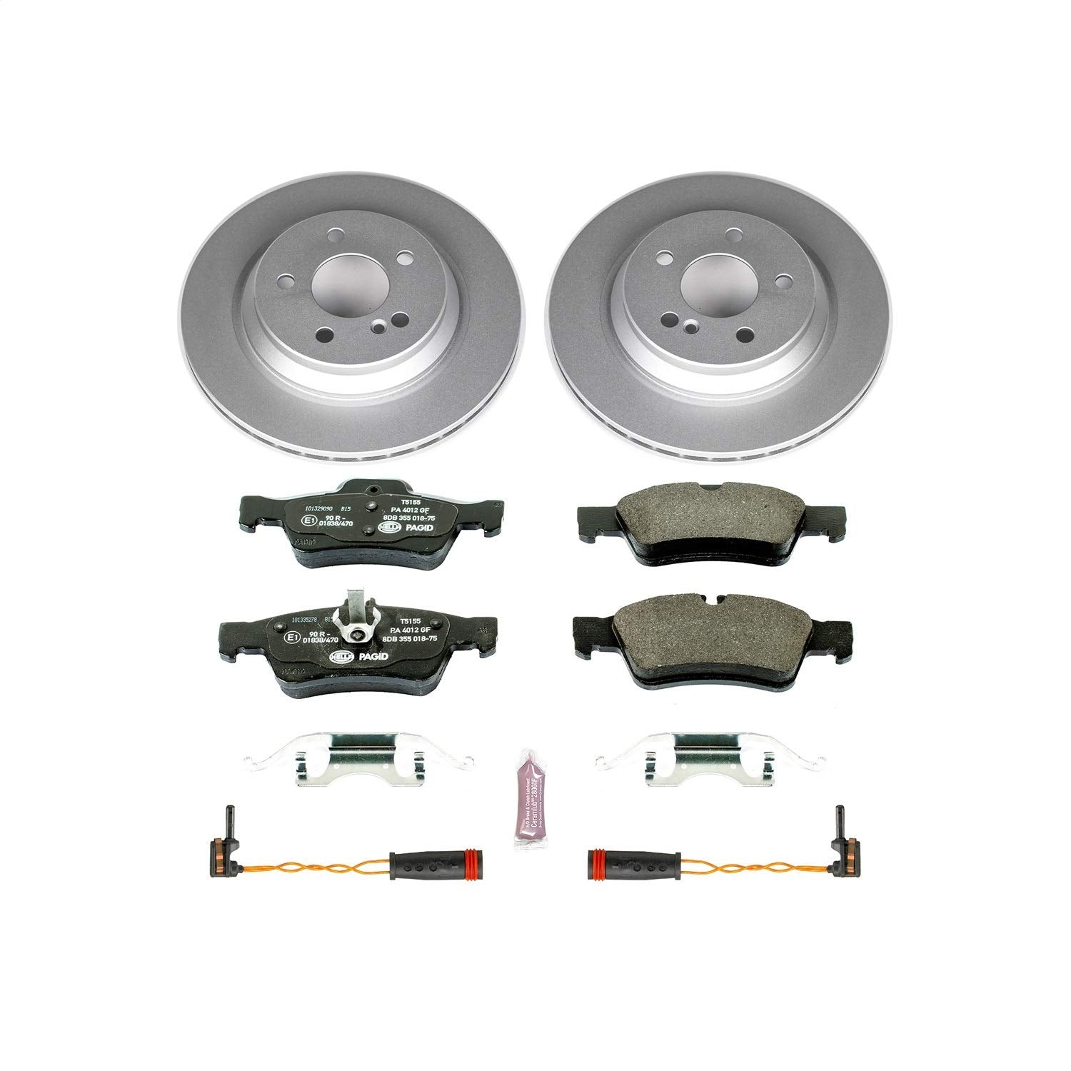 Power Stop ESK2998 Euro-Stop Rear Brake Kit For Mercedes-Benz S430 2003-2006, Mercedes-Benz S500 2003-2006 [Model Specific]