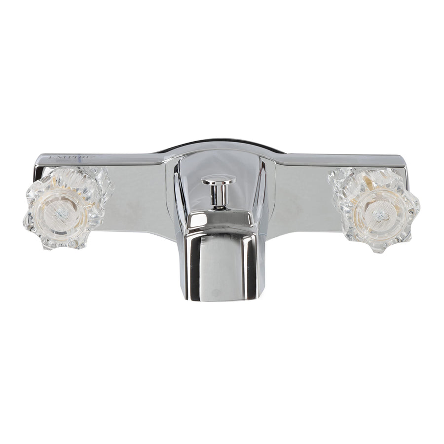 RV Bath Faucet Empire Faucets with Diverter - 8in Chrome Mobile Home Bathtub Faucet Replacement for Travel Trailer