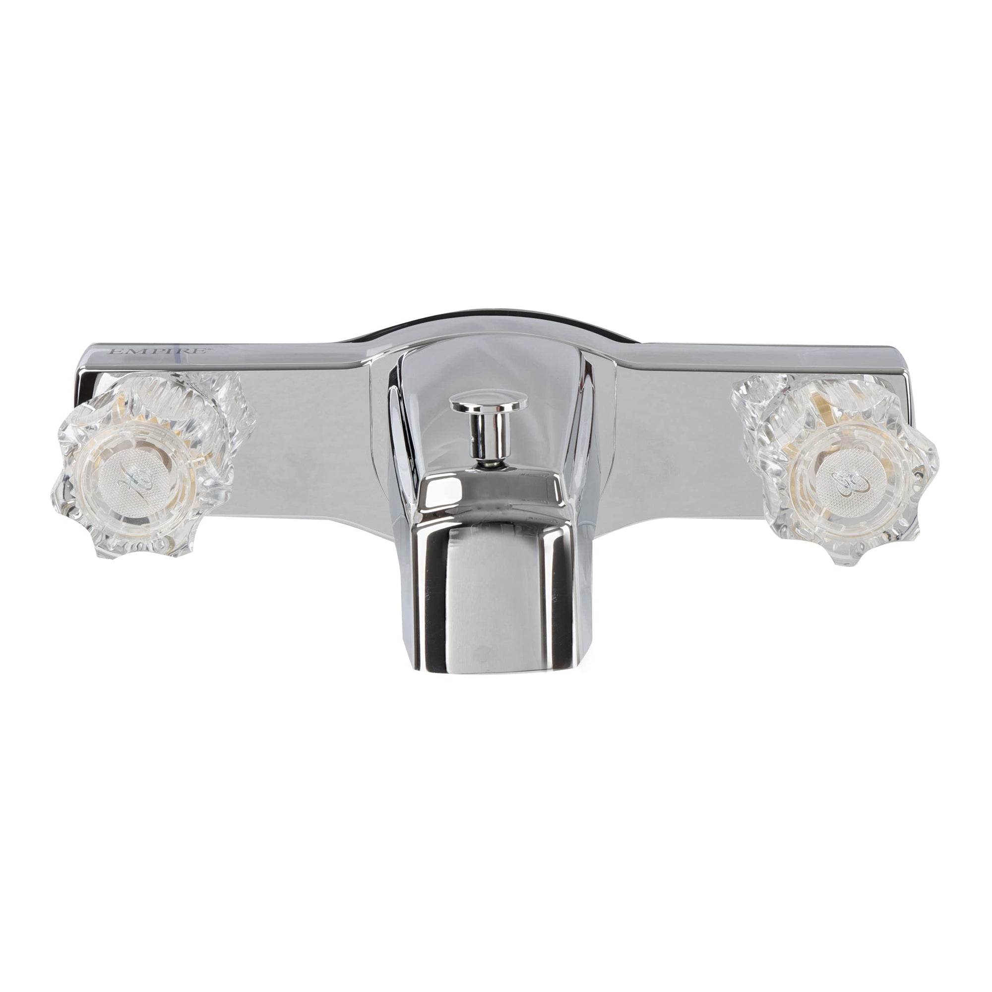 RV Bath Faucet Empire Faucets with Diverter - 8in Chrome Mobile Home Bathtub Faucet Replacement for Travel Trailer
