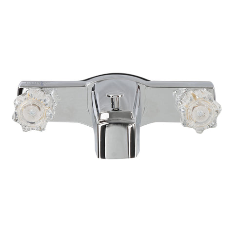 RV Bath Faucet Empire Faucets with Diverter - 8in Chrome Mobile Home Bathtub Faucet Replacement for Travel Trailer
