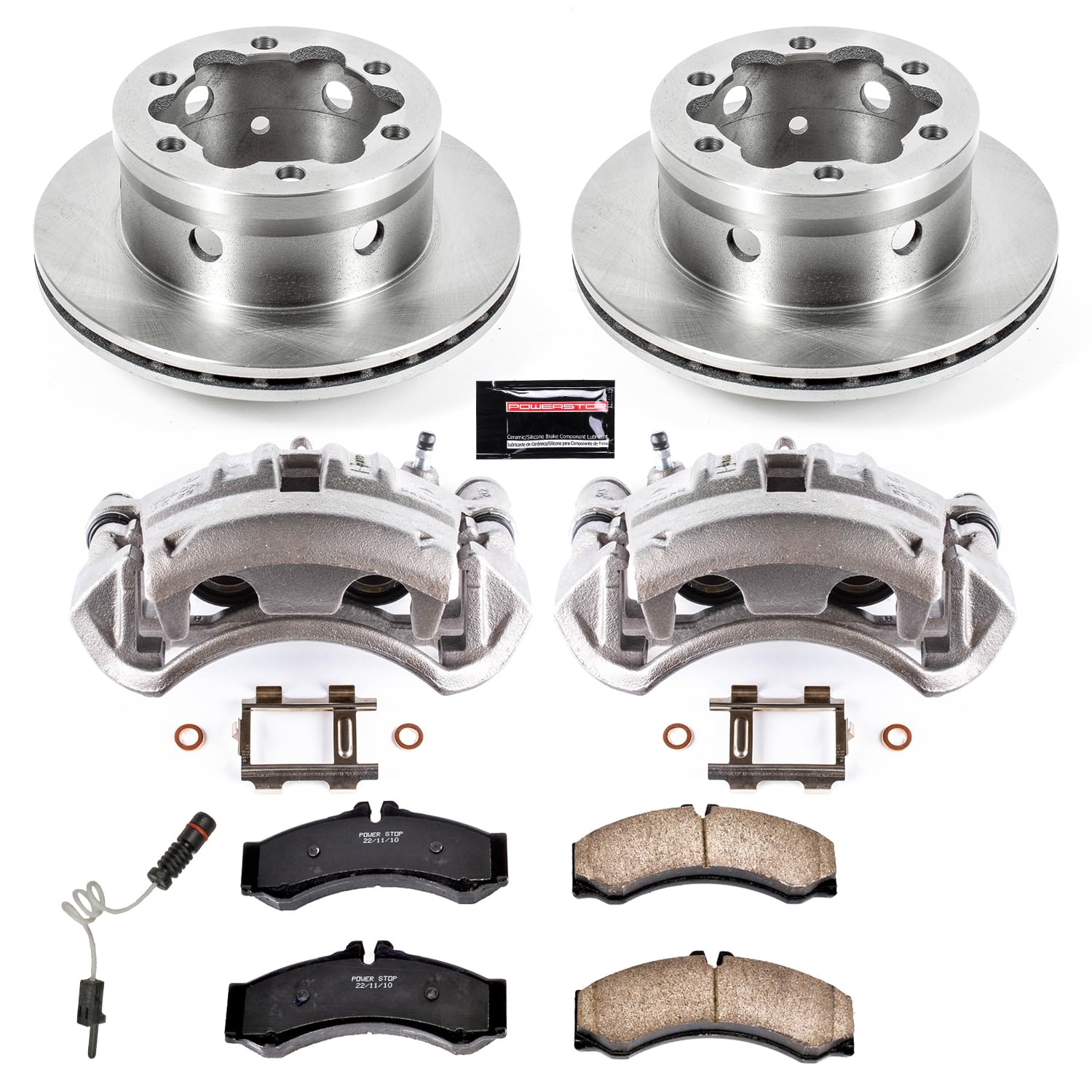 Power Stop Autospecialty KCOE8427 Replacement Rear Brake Caliper Kit- OE Brake Rotor, Brake Pads & Calipers