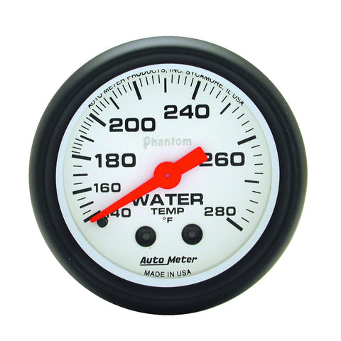 Auto Meter Phantom Mechanical Water Temperature Gauge 5731