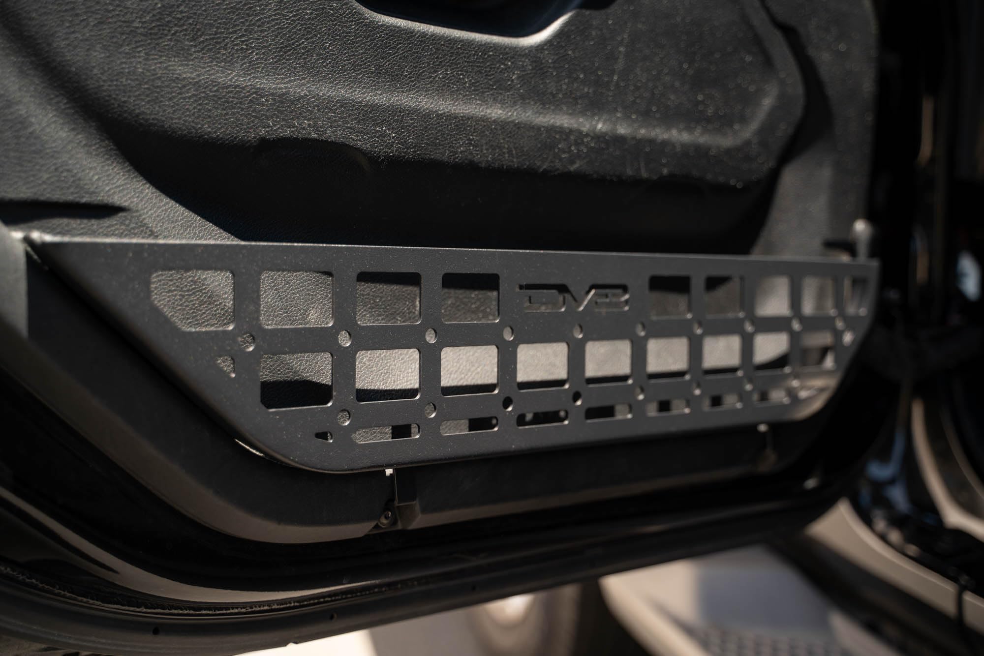 Slim DV8 Offroad Front Door Molle Pockets for 2018-2025 Jeep Wrangler JL & 2020-2025 Gladiator JT | Replaces The Weak Factory Netting | Molle Panel Design | Slimmer Width for Improved Legroom | Pair