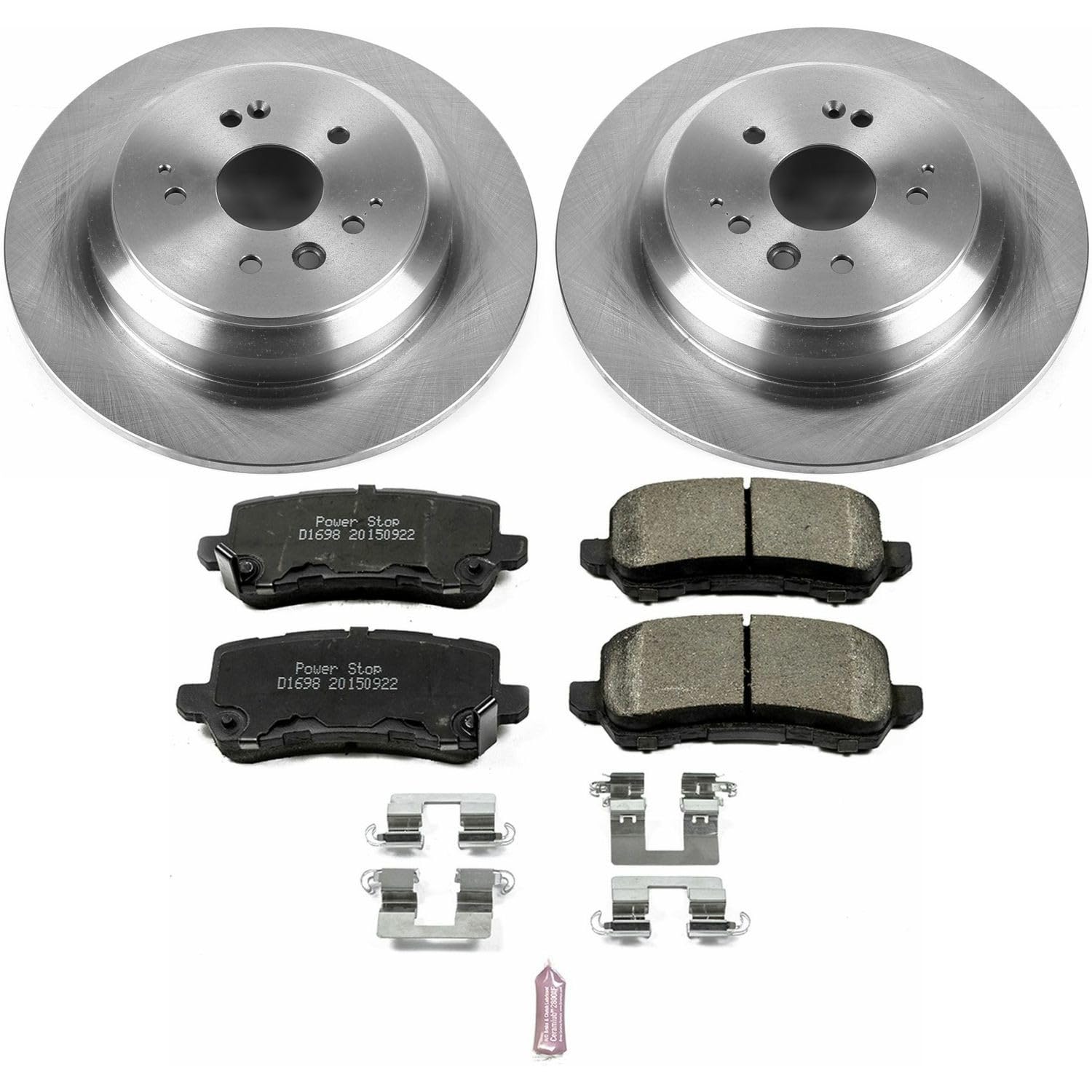 Power Stop KOE7901 Rear Replacement Brake Kit-OE Brake Rotors & Ceramic Brake Pads For Acura MDX 2017-2020 [Model Specific]