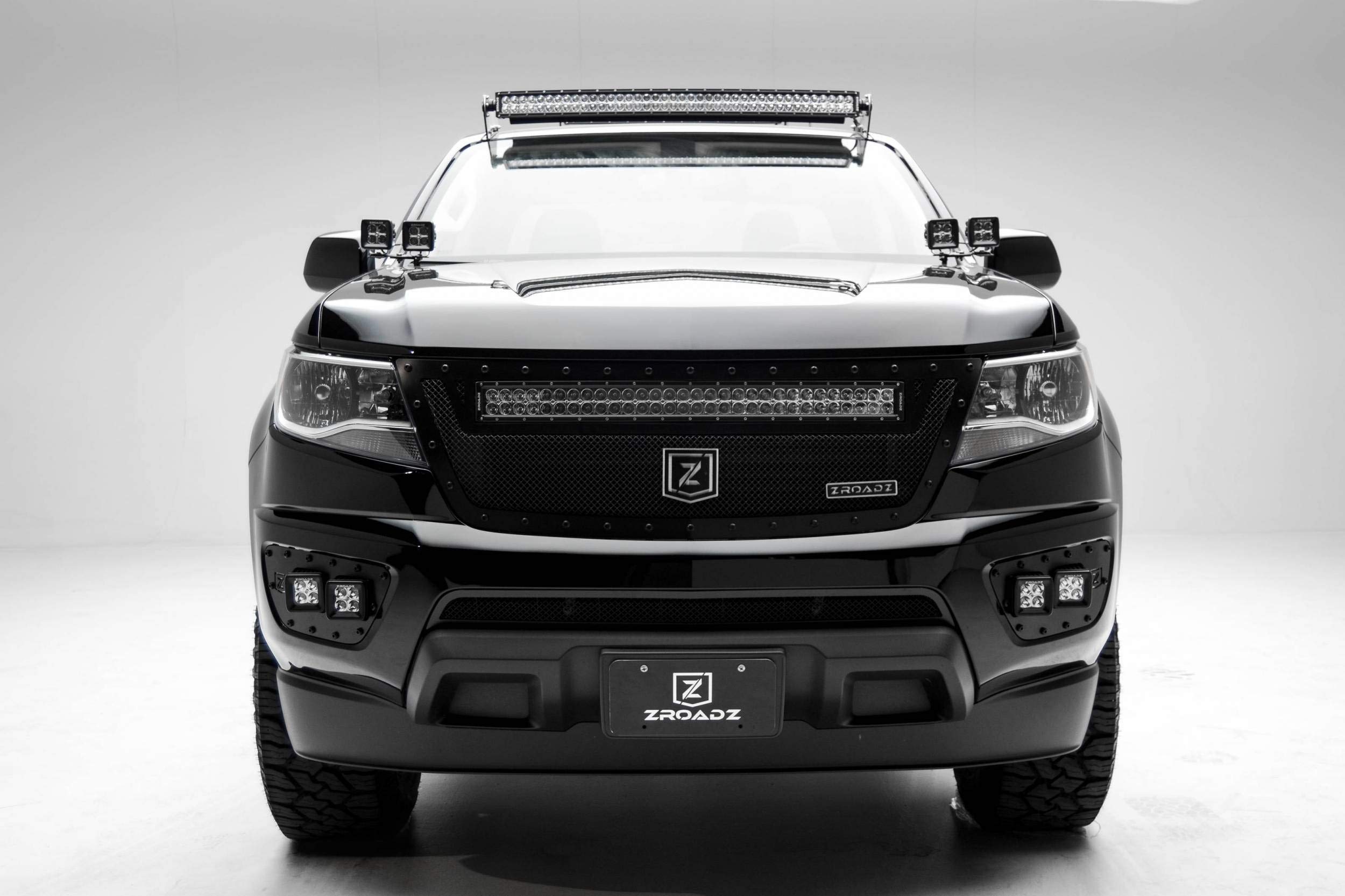 ZROADZ Black Front Bumper LED Bracket 2015-2016 CHEVROLET COLORADO Z322671