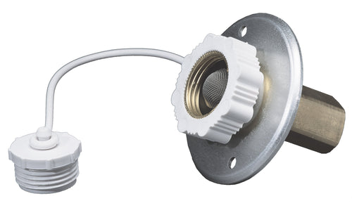 Aqua Pro Aluminum 27884 Surface Packaged Mounting Flange with 1/2" Female Pipe Thread