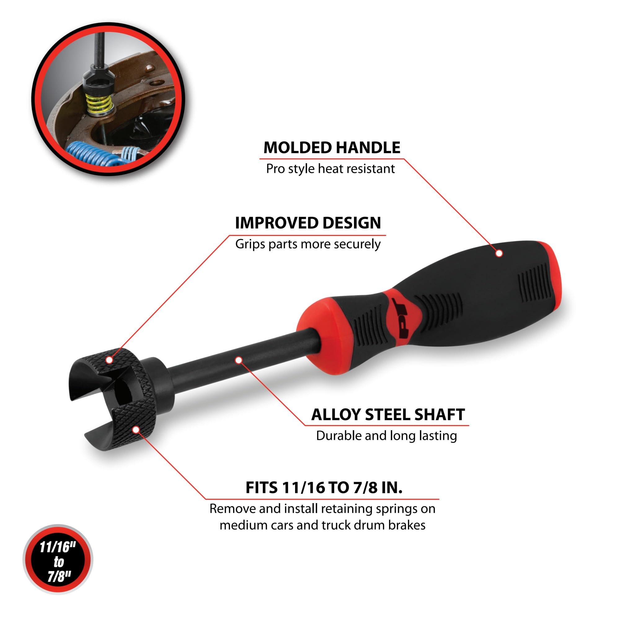 Brake Spring Compressor Performance Tool W158C - Essential Tool for Efficient Brake Maintenance and Repair Tasks
