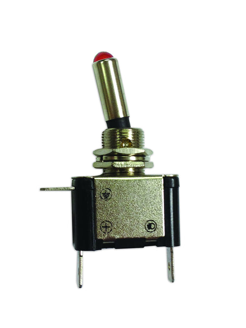 On/Off WirthCo 20520 Heavy Duty Amber Led Illuminated Metal Toggle Switch 25A Retail Pkg