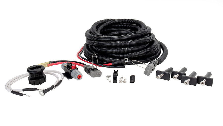 Trac Outdoors Trac Dynamics Trolling Motor Rigging Kit - For All Boats to Power Up to 36v Trolling Motors, Winches, and Any Other 12v, 24v or 36v Device Up to 60 Amps (69440), Black