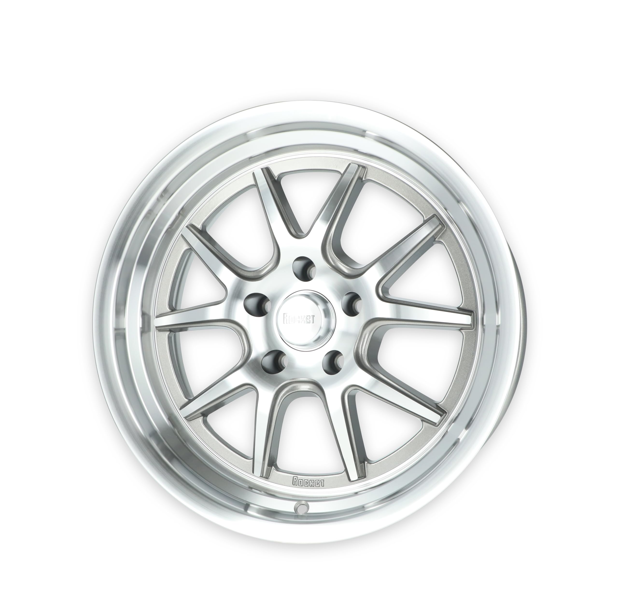 TTR19-886145 Rocket Racing Wheels 18x8 Attack Machined 5x4.75 4.5 bs