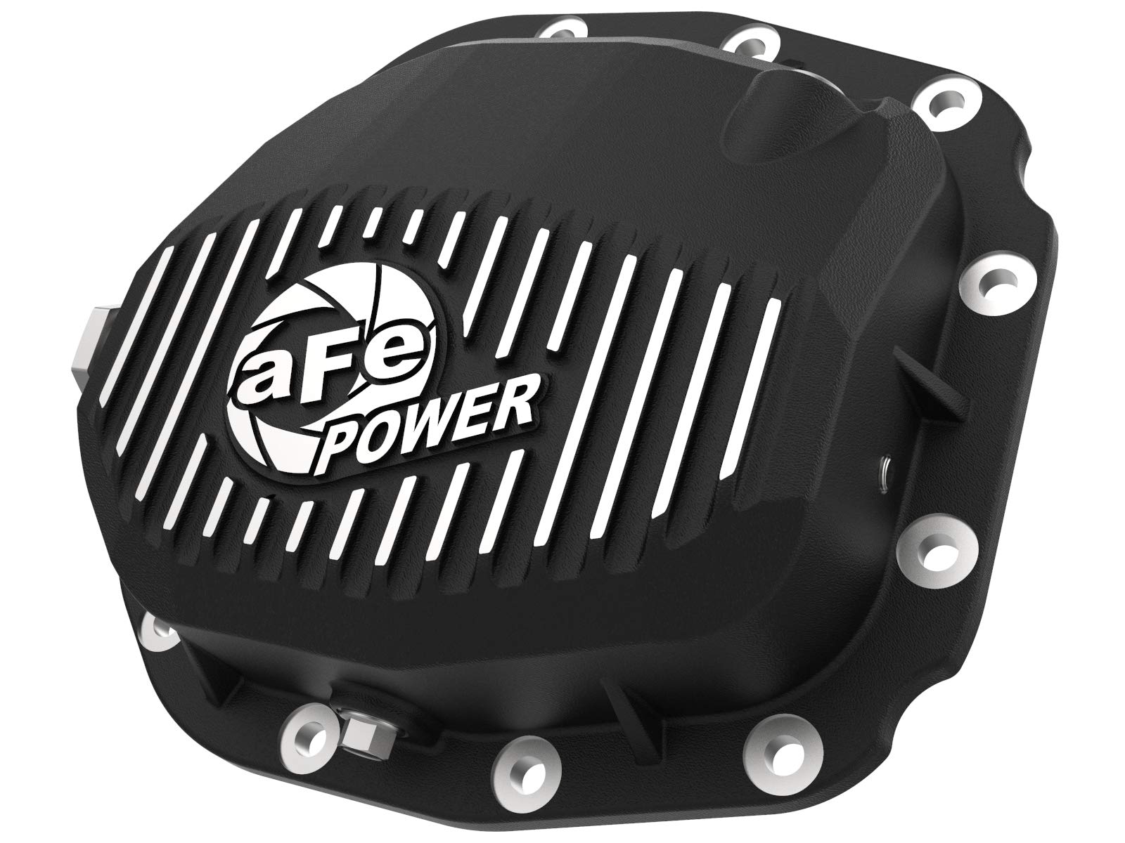 aFe POWER Rear Differential Cover Pro Series Black w/Machined Fins - #46-71180B - Ford F-150 15-23 (Super 8.8-12)