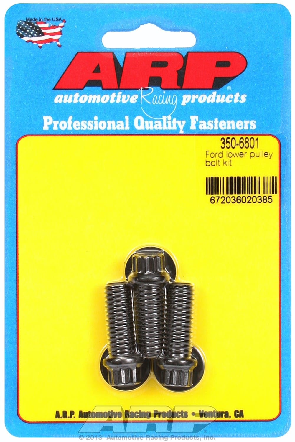 Pulley ARP (350-6801) Bolt Kit