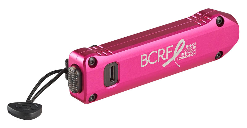 Streamlight Wedge XT 500-Lumen 1,900-Candela Flat Everyday Carry Flashlight, Includes Pocket Lanyard and USB-Cable, Pink BCRF Edition