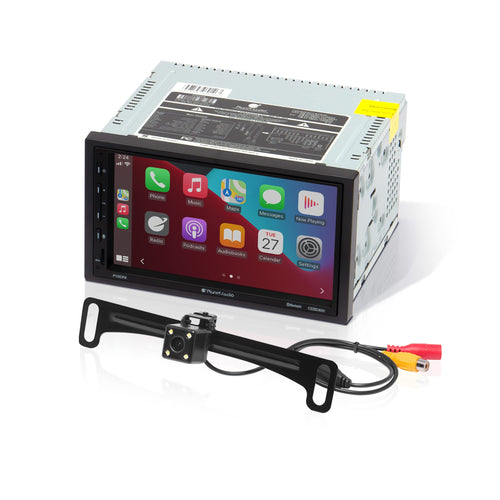 Car Audio Stereo System Planet Audio P70CPA-C - Apple CarPlay, Android Auto, 7 Inch Double Din, Touchscreen, Bluetooth Audio and Hands-Free Calling, No CD Player, Radio Receiver, Backup Camera