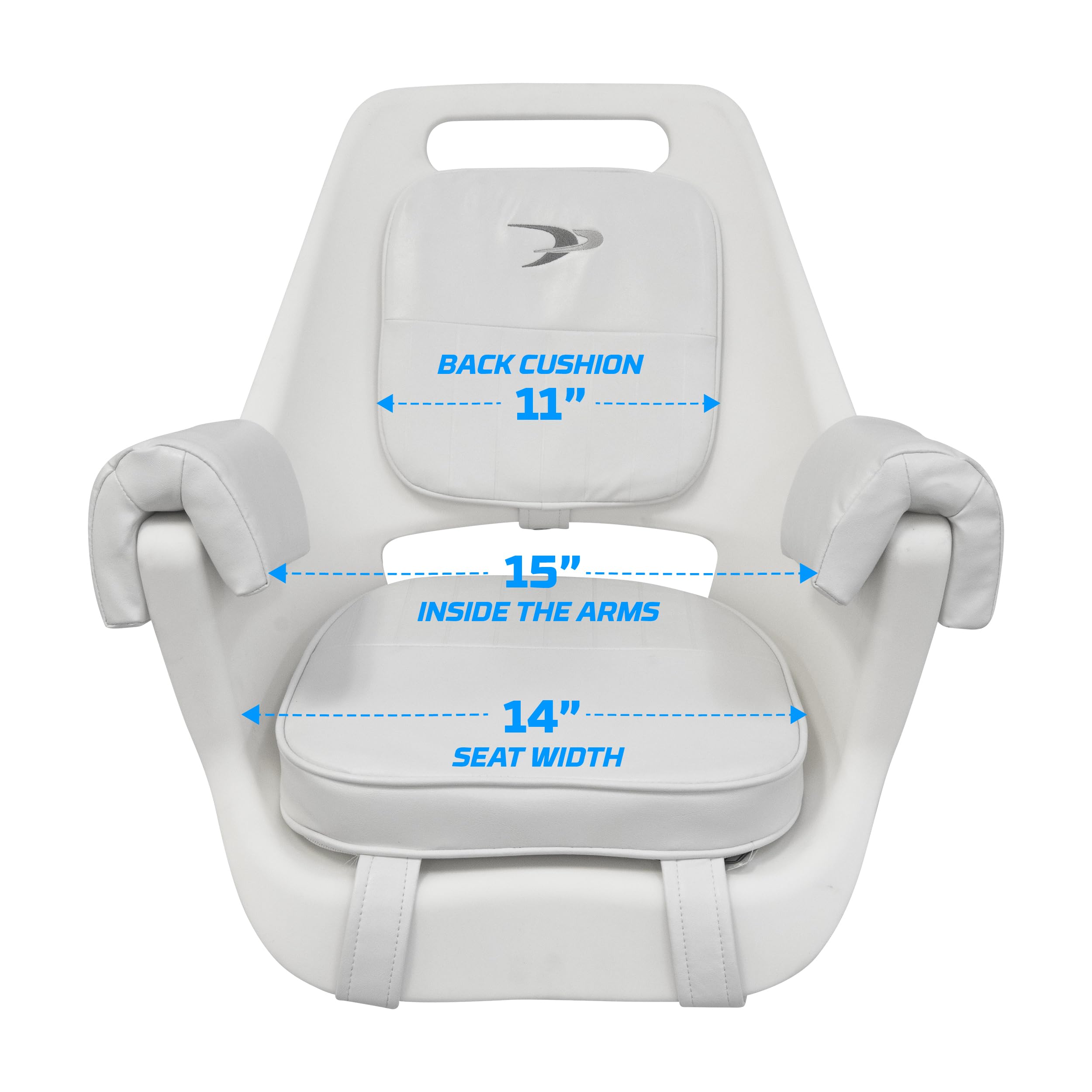 8WD007-710 Wise Deluxe Pilot Chair with Cushions, Mounting Plate, Fixed Height Pedestal and Seat Slide