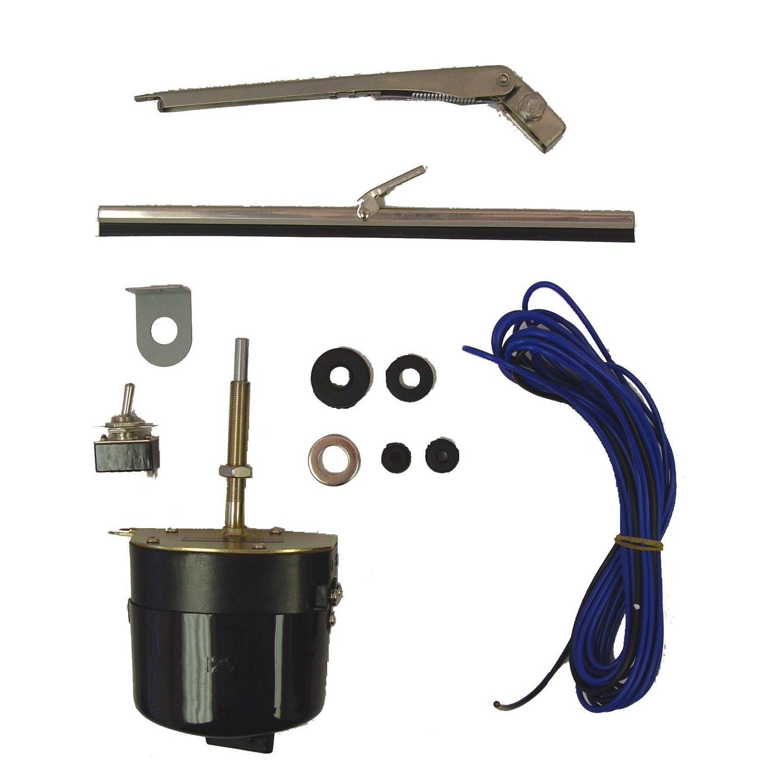 19101.02 | Omix-Ada | Windshield Wiper Motor Conversion Kit, 12 Volt | OE Reference: 12V | Fits 1941-1968 Willys