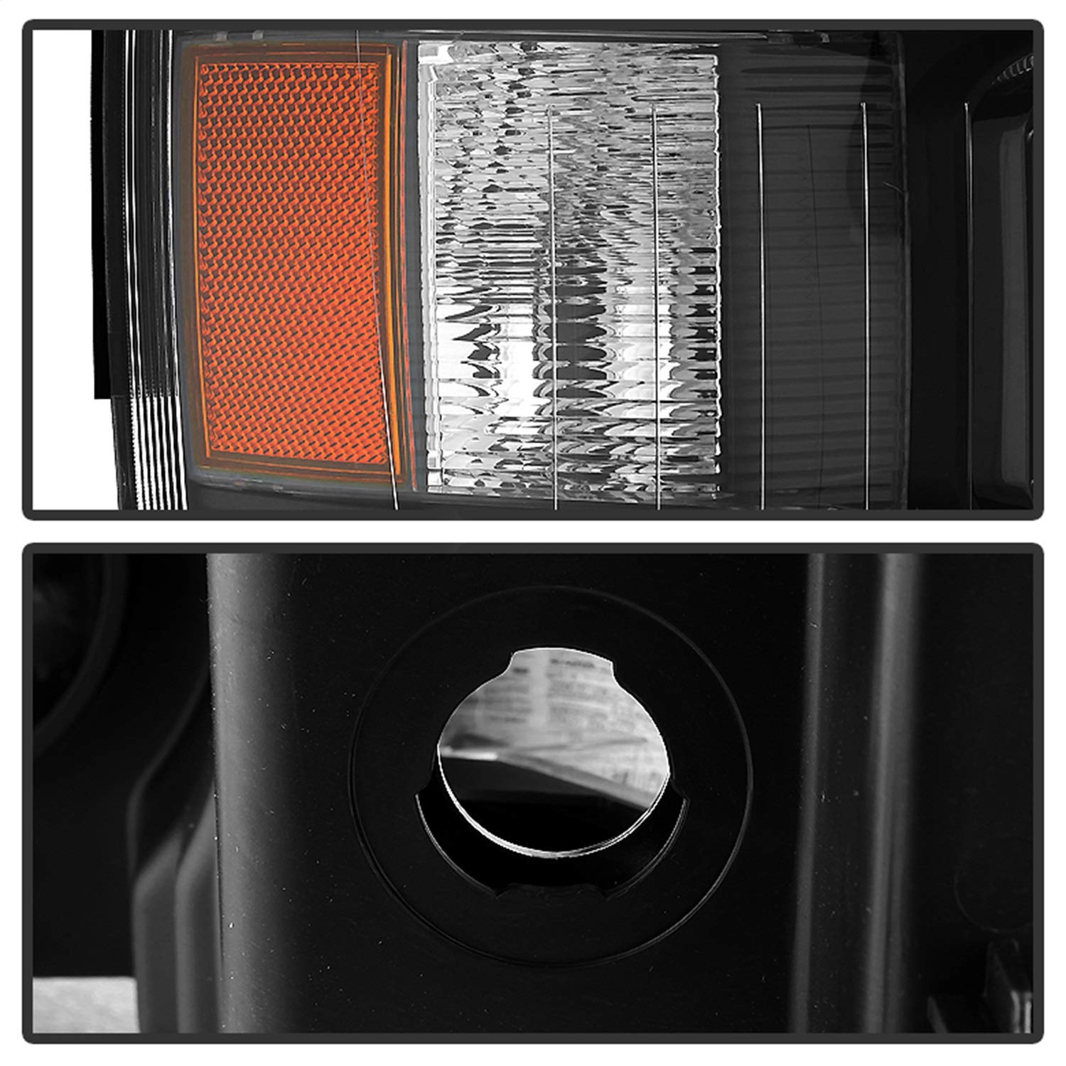 Chevy Silverado Xtune PRO-JH-CS07-LED-BK Halo Projector Headlight