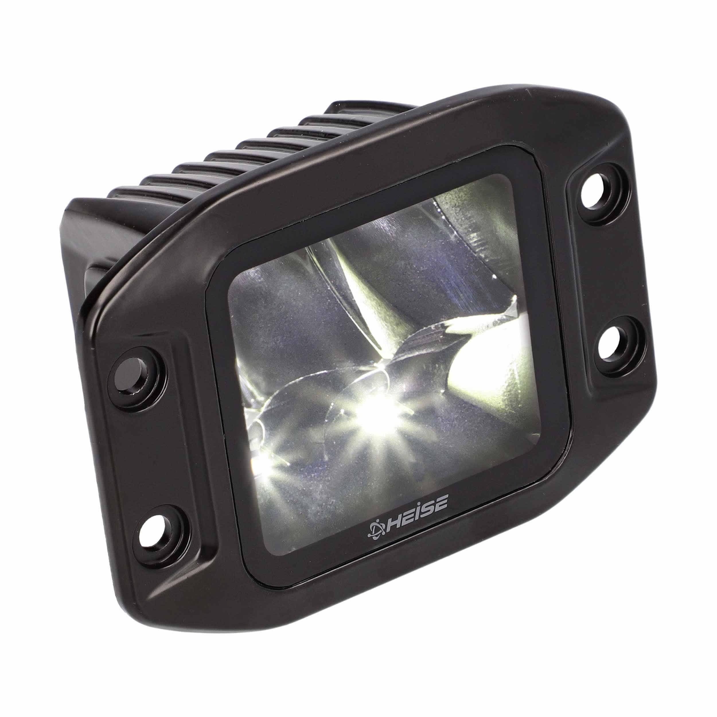 Blackout HEISE - 3.5" Cube 4 LED Light Flush Mount - Spot (HE-FMBCS)