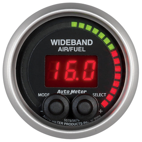 Auto Meter Elite 2-1/16" Wideband Air/Fuel Ratio Pressure Gauge 5678