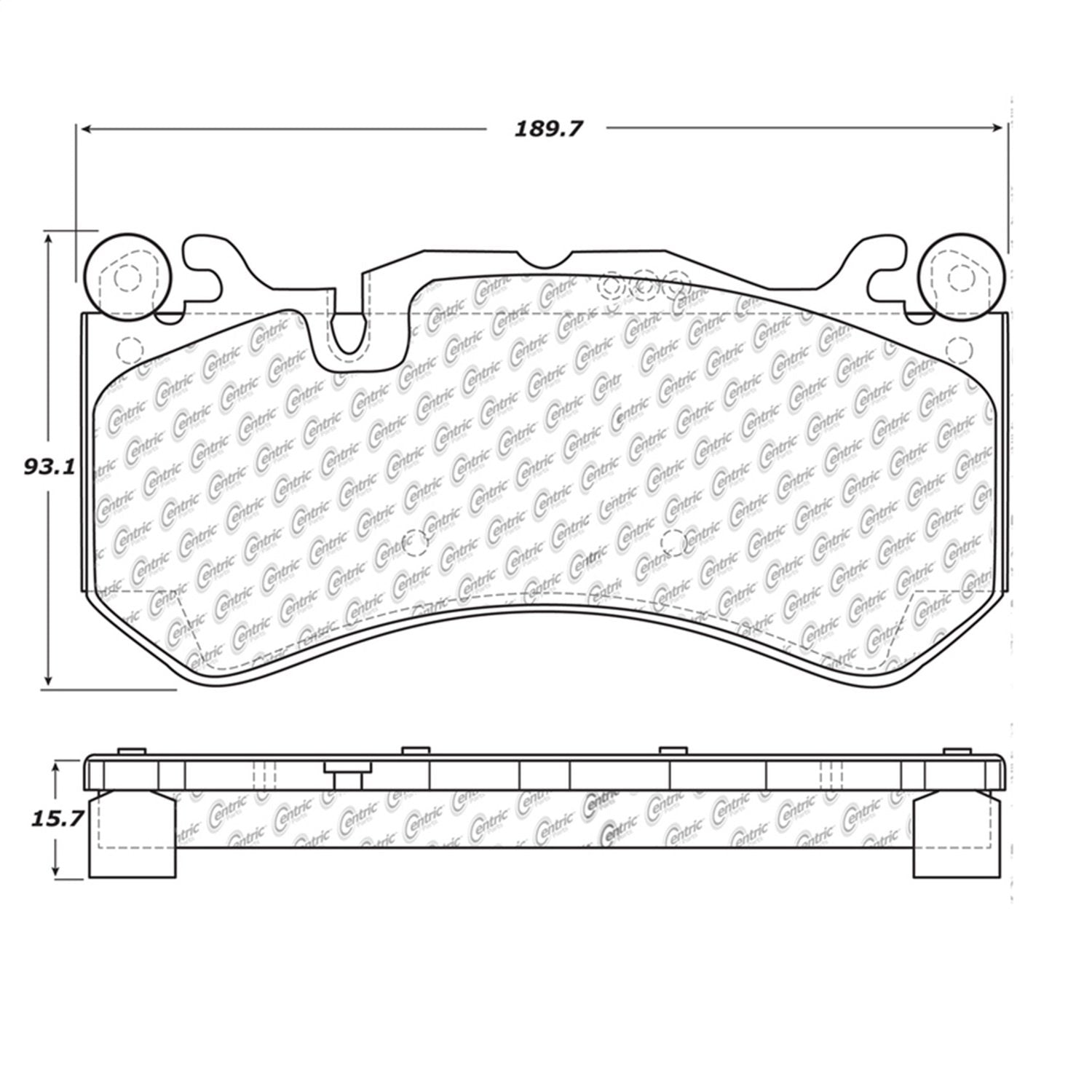 Front StopTech 308.12910 Brake Pads with Shims and Hardware Street